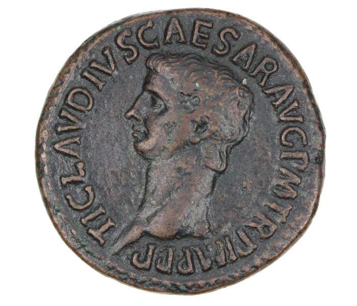 CLAUDIUS AD 41-54 Copper As The Twelve Caesars Rome