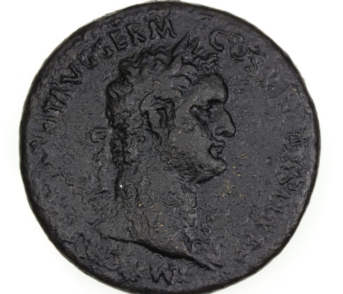 Domitian AD 81-96 Brass Sestertius The Twelve Caesars Rome