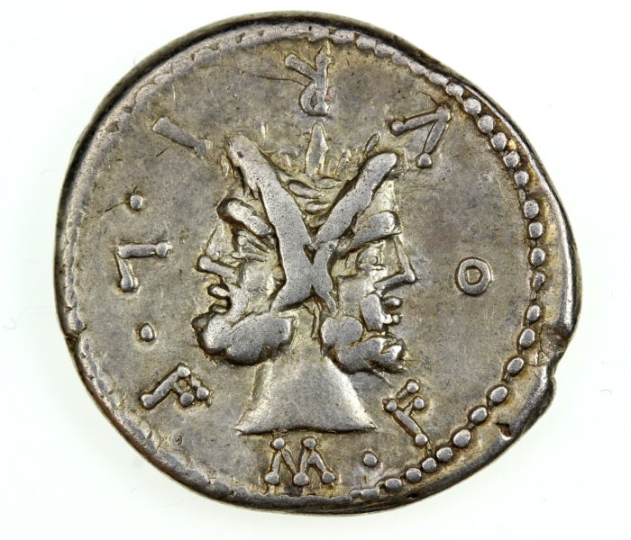 Roman Republic Lucius Furius Philus 119 BC Silver Denarius Silbury