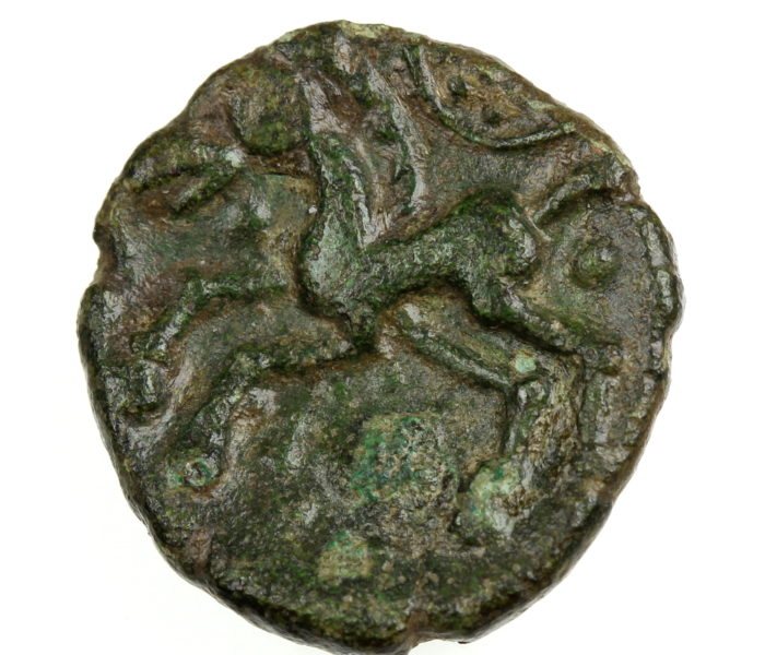 Trinovantes Dubnovellanus in Essex 5 BC-AD 10 Centre Parting Bronze Unit