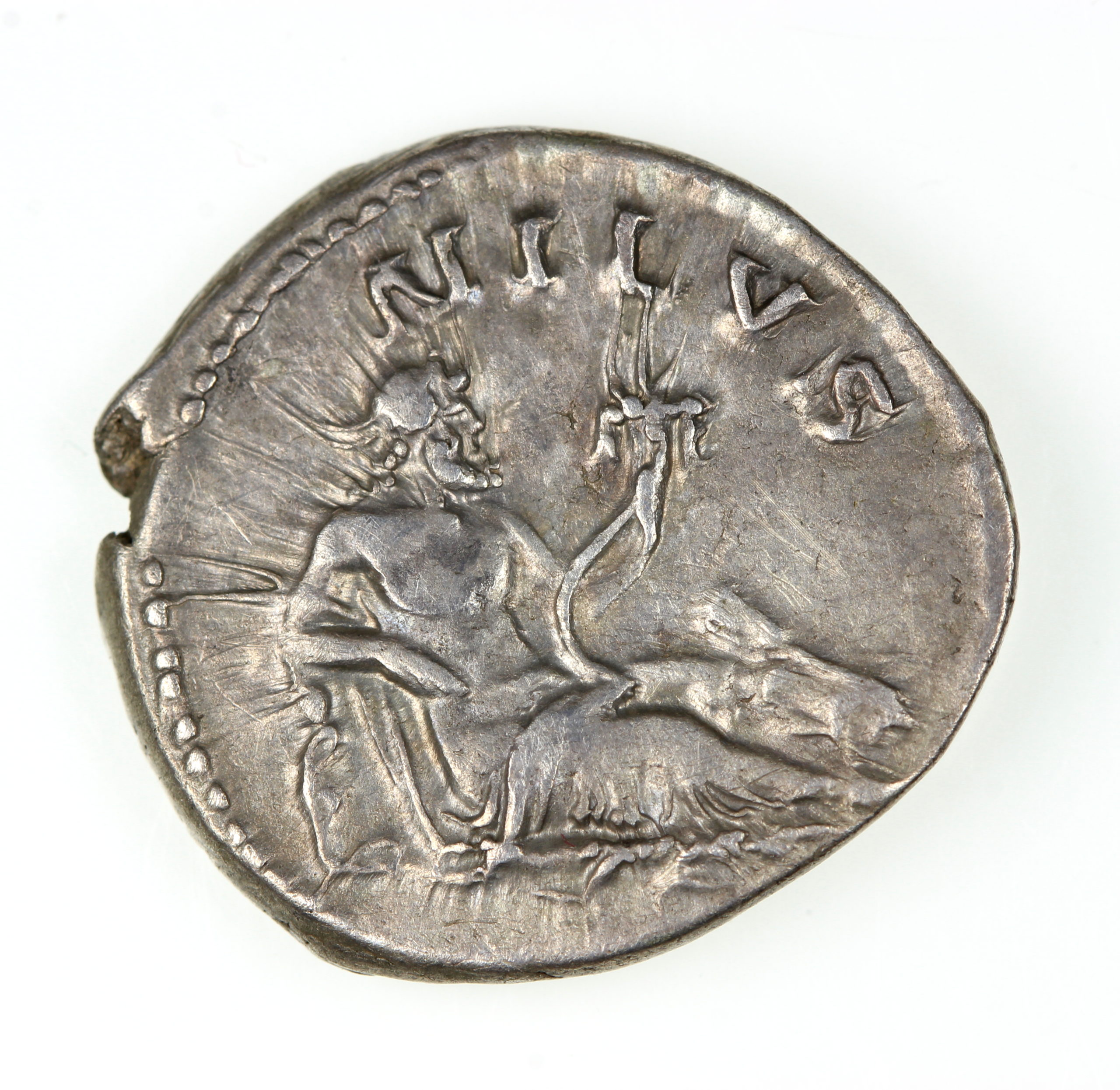 Hadrian AD 117-138 Silver Denarius Nilus reclining Rome mint - Image 2