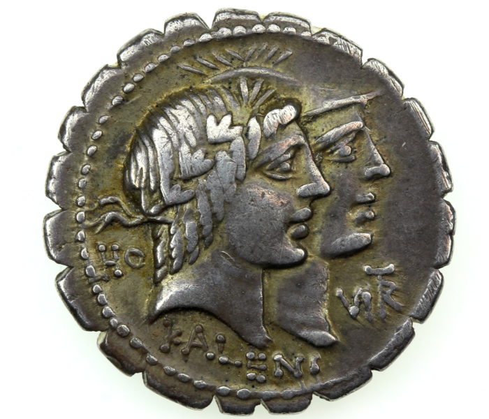 Roman Republic Quintus Fufius Calenus & Publius Mucius Scaevola Silver