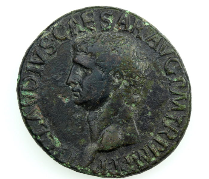 Claudius The Twelve Caesars Bronze As AD 41-54
