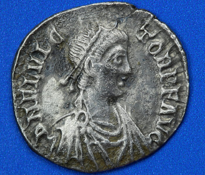 Flavius Victor AD 387-388 Silver Siliqua Milan mint