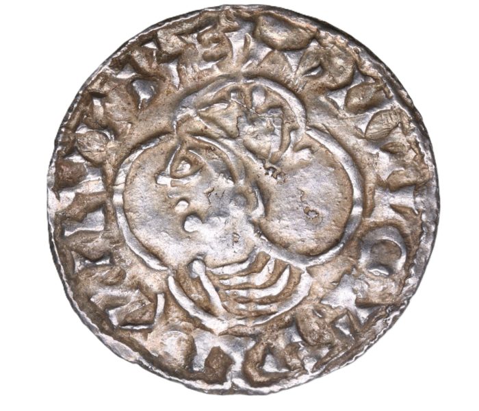 Cnut AD 1016-1035 Silver Penny Quatrefoil type Ipswich mint