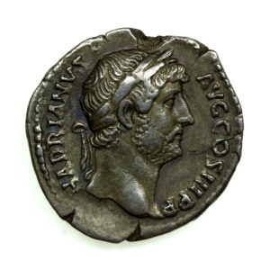 Hadrian AD 117-138 Silver Denarius Rome mint