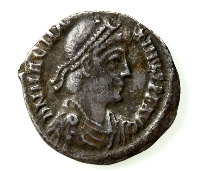 Magnus Maximus AD 383-388 Silver Siliqua, Milan mint