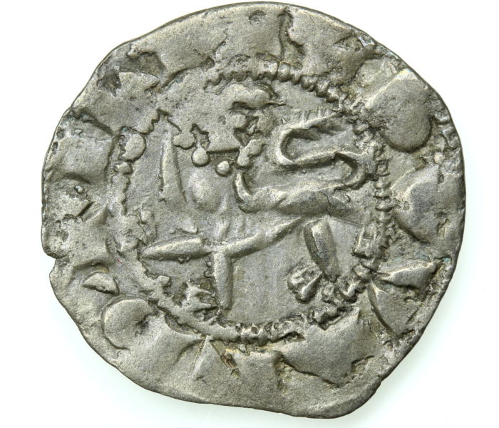 ANGLO GALLIC Edward I AD 1252-1272 as Duke of Aquitaine Silver Denier, Bordeaux