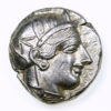 Attica Athens Silver Tetradrachm 454-404 BC Head of Athena right / Owl - Image 2