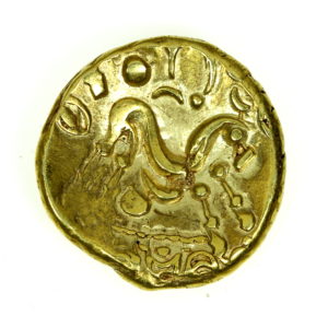 Gallo Belgic Ambiani 3rd-1st Century Gold Stater Ambiani E Uniface