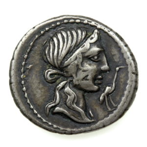 Roman Republic Q. Caecilius Metellus 81 BC Silver Denarius