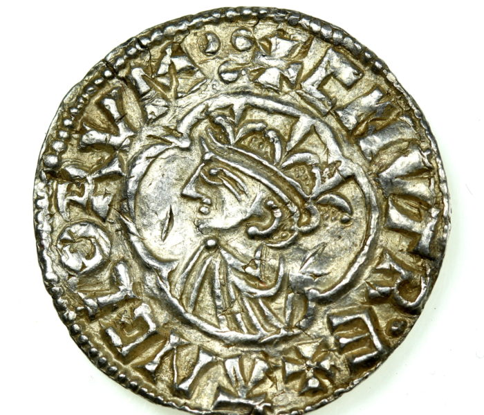 Cnut AD 1016-1035 Silver Penny Quatrefoil Type Winchester