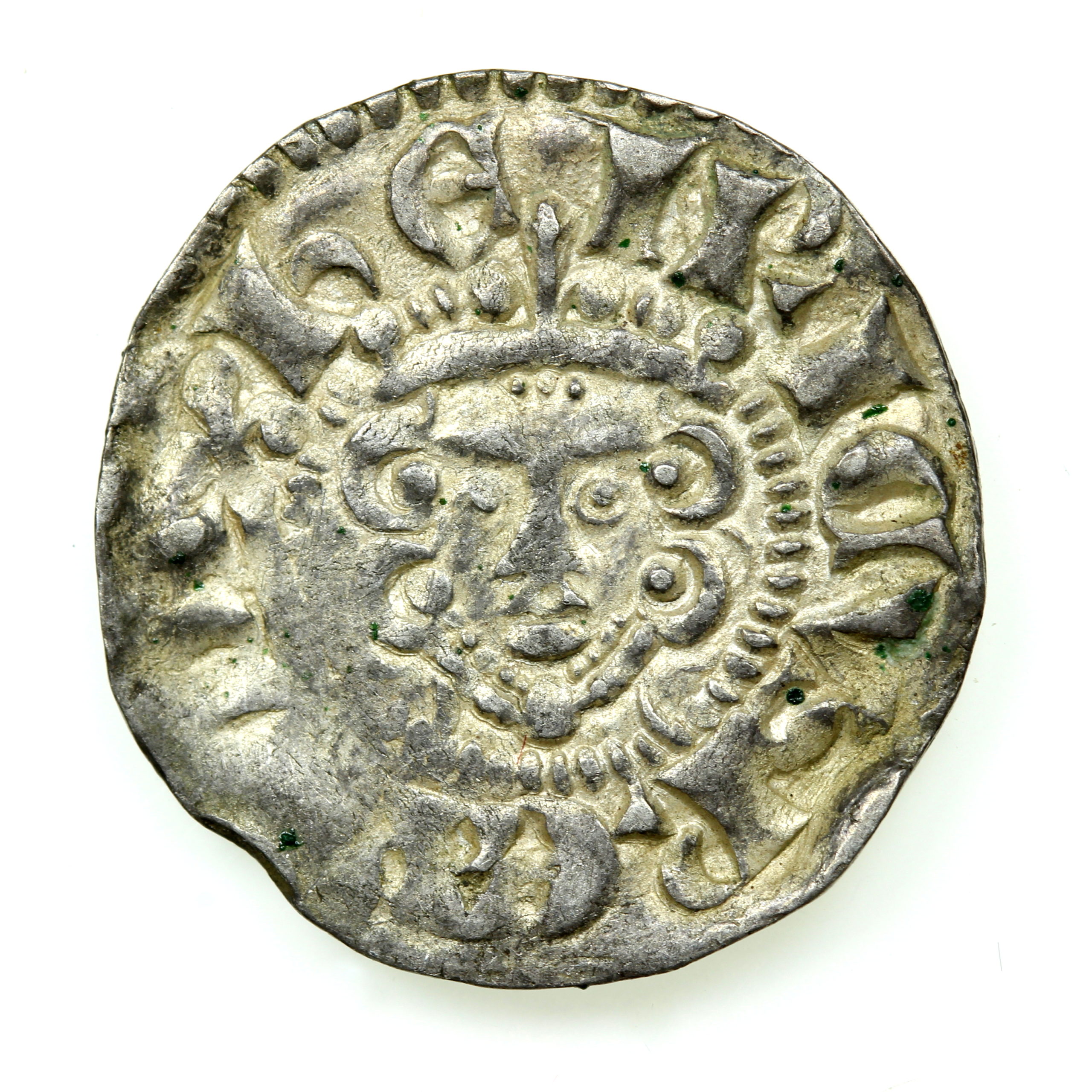 HENRY III AD 1216-1272 Silver Penny Class 5c London mint ex Brussels hoard