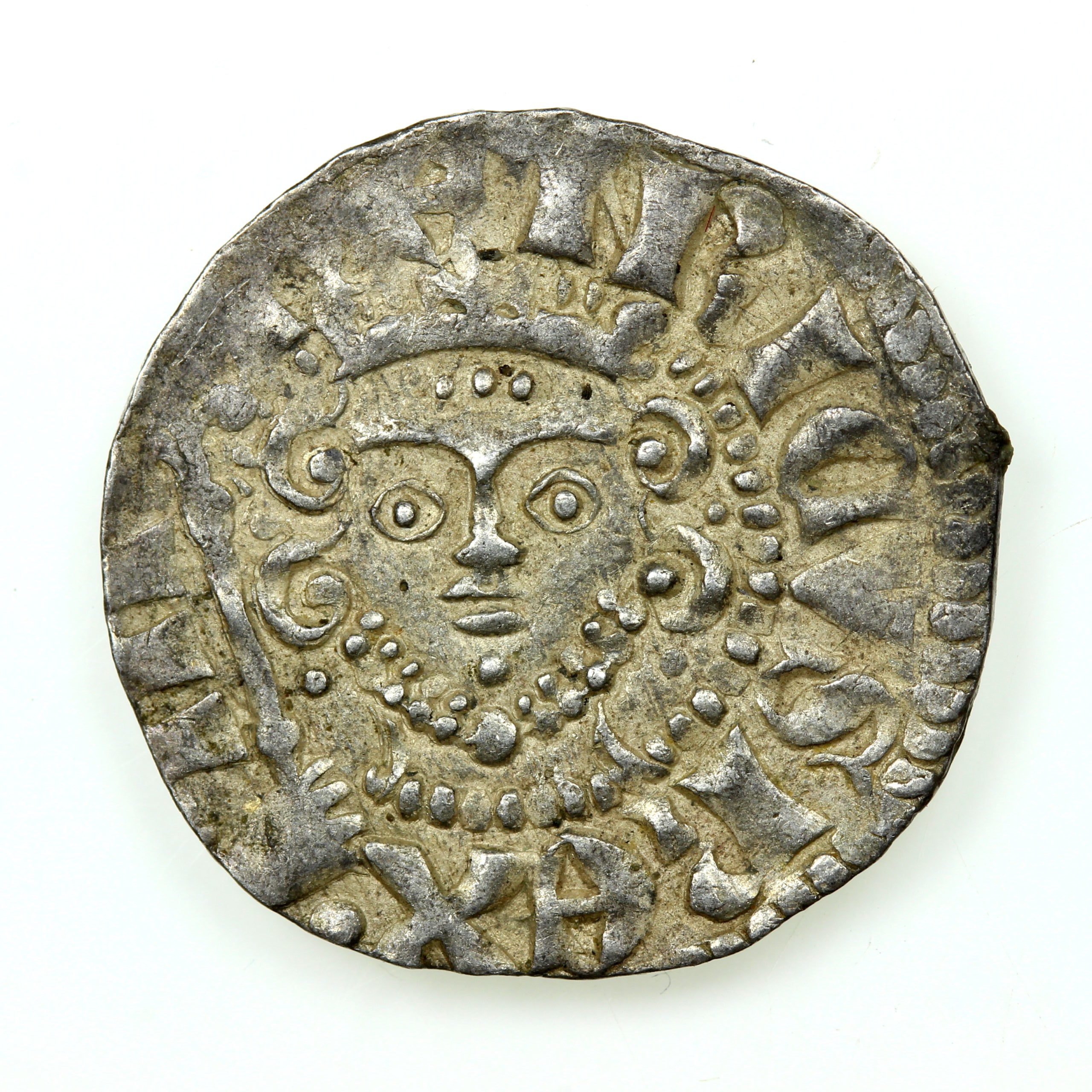 HENRY III AD 1216-1272 Silver Penny Class 5a2 Canterbury mint ex Brussels hoard