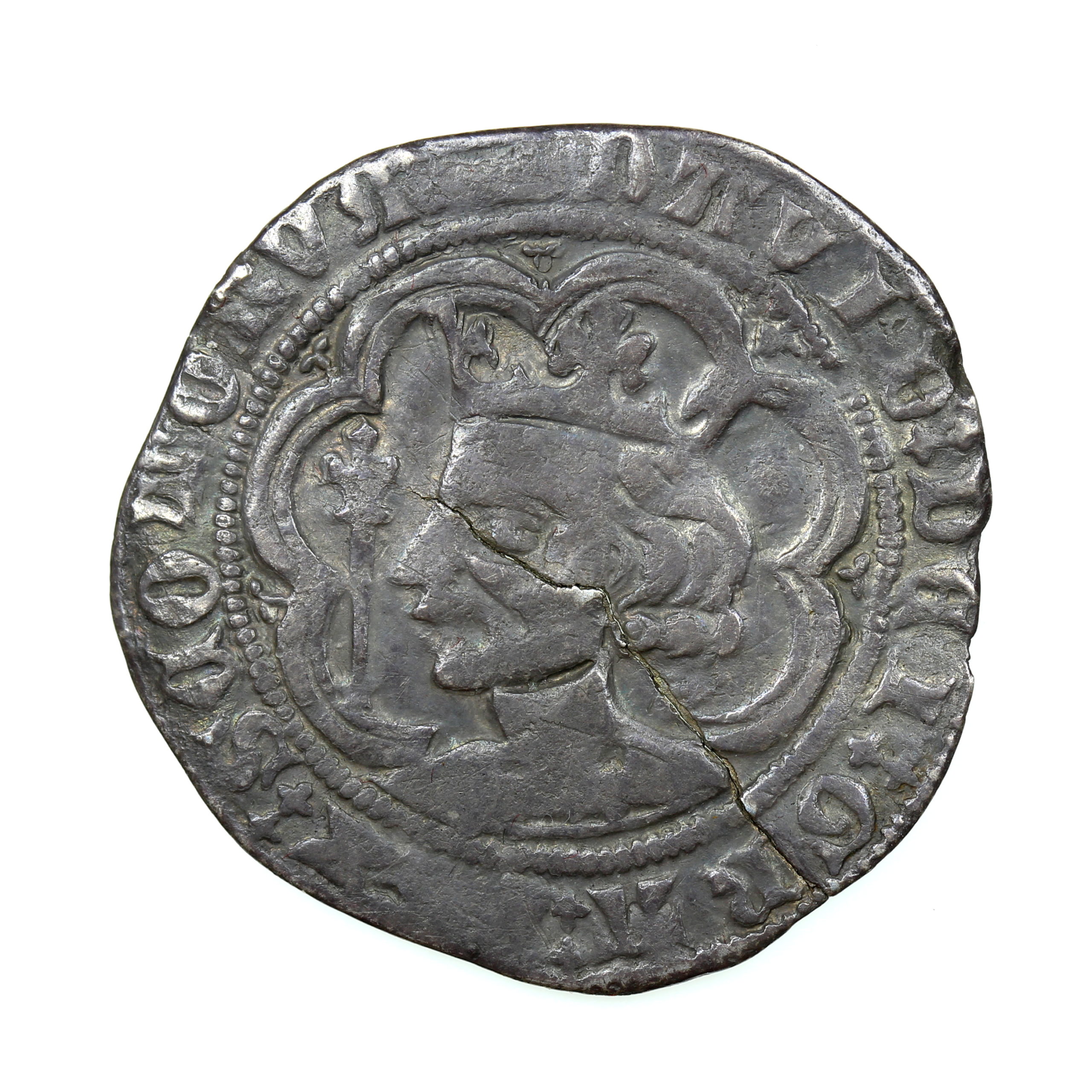 SCOTLAND David II AD 1329-1371 Silver Groat 3rd issue Edinburgh mint