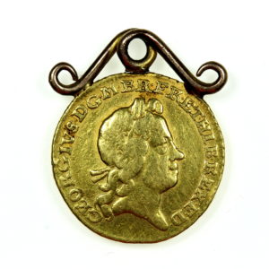 George I AD 1714-1727 Gold Quarter Guinea