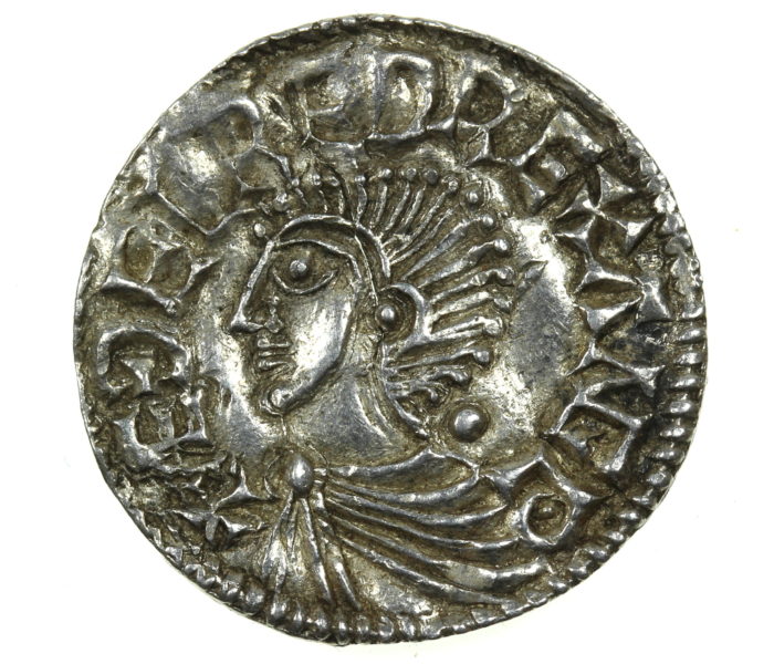 Aethelred II The Unready AD 978-1016 Silver Penny Long Cross type Hereford