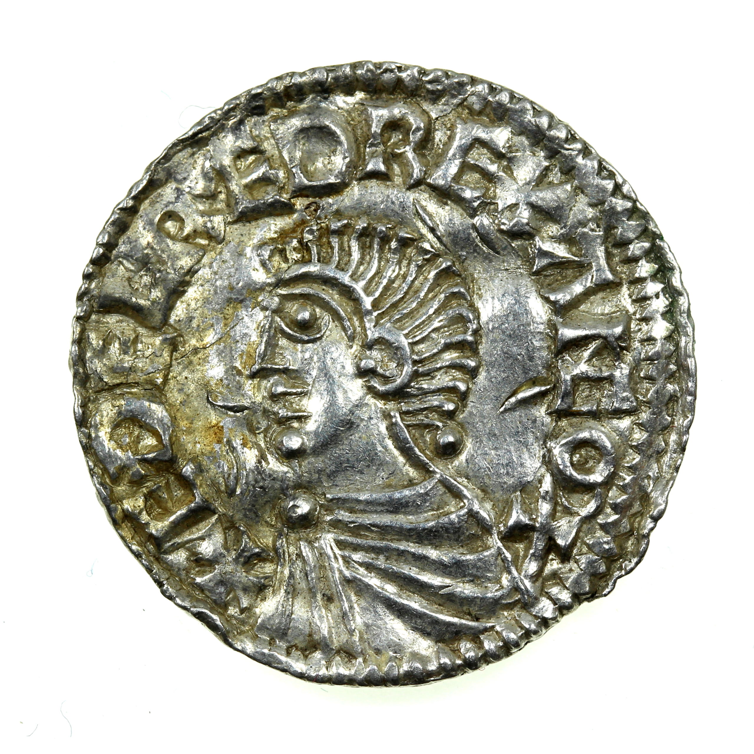 Aethelred II The Unready AD 978-1016 Silver Penny Long Cross type Canterbury