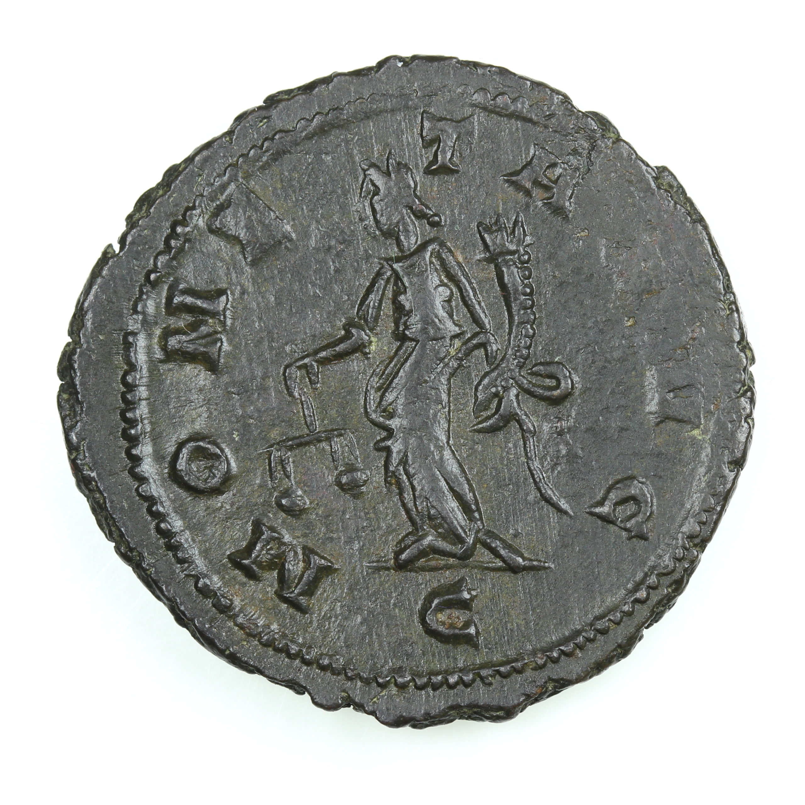 Carausius AD 286 -293 Bronze Antoninanus Moneta standing left - Image 2