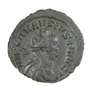 Carausius AD 286 -293 Bronze Antoninanus Moneta standing left