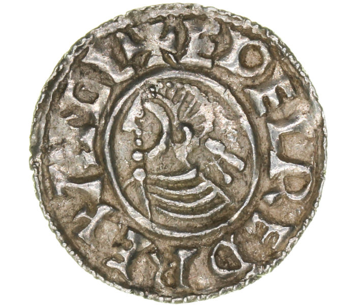 Aethelred II The Unready AD 978-1016 Silver Penny Last Small Cross type Ipswich