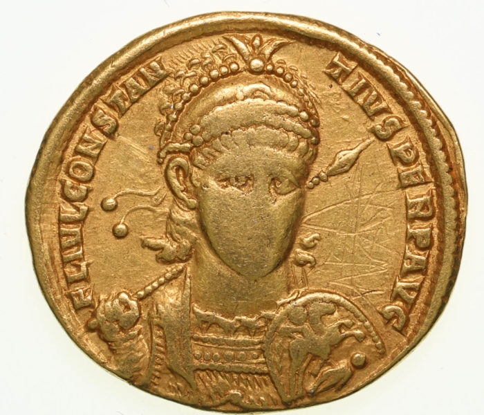 Constantius II AD 337-361 Gold Solidus Antioch