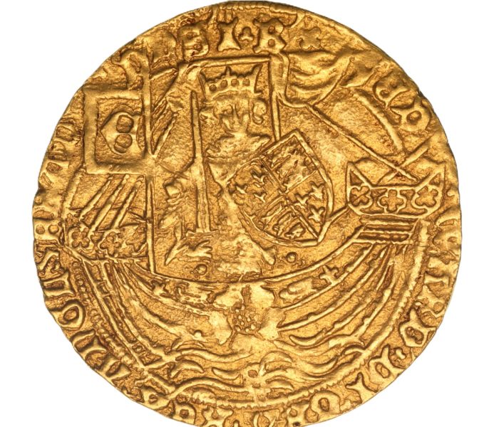 Edward IV AD 1461-1483 Gold Ryal / Rose Noble York