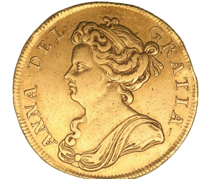 Anne AD 1702-1714 Gold Two Guineas AD 1711
