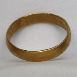 Post Medieval Gold Ring 18th Century AD