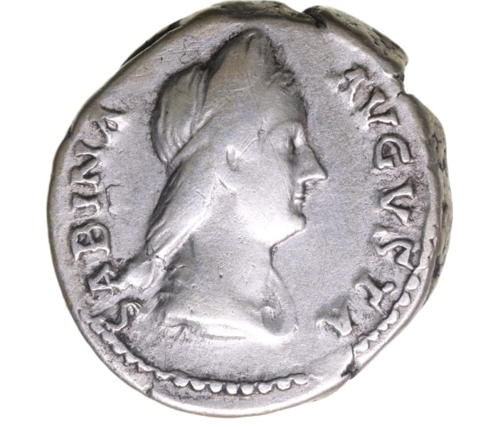 Sabina wife of Hadrian AD 117-138 Silver Denarius Rome