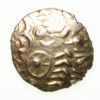 East Wiltshire 50-35 BC Gold Quarter Stater Three Wheels Left type Extremely Rare - Image 2
