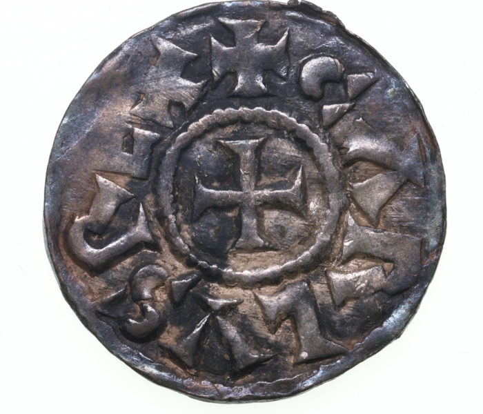 France Charles the Bald (Le Chauve) AD 840-877 Silver Denier Toulouse