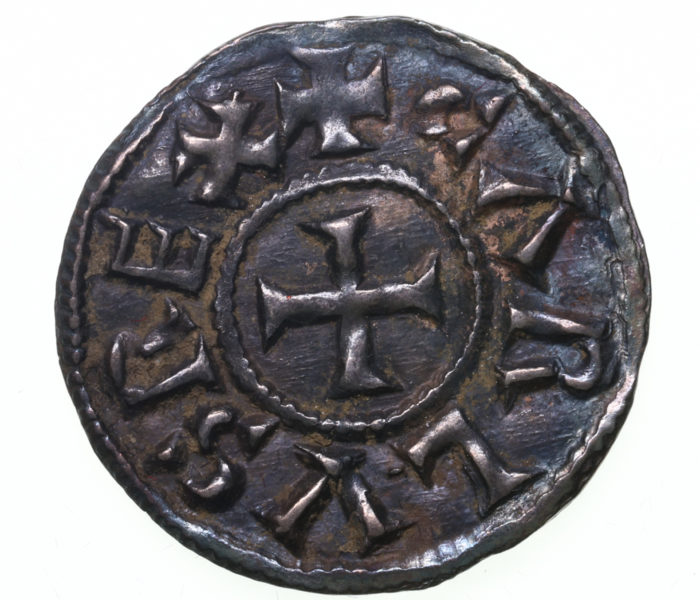 France Charles the Bald (Le Chauve) AD 840-877 Silver Denier Toulouse