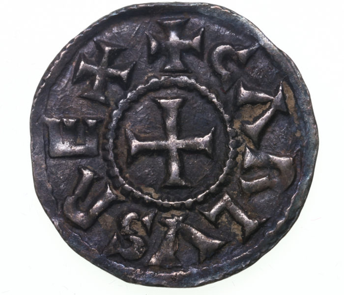 France Charles the Bald (Le Chauve) AD 840-877 Silver Denier Toulouse