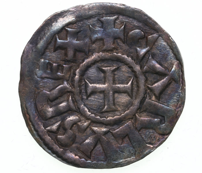 France Charles the Bald (Le Chauve) AD 840-877 Silver Denier Toulouse
