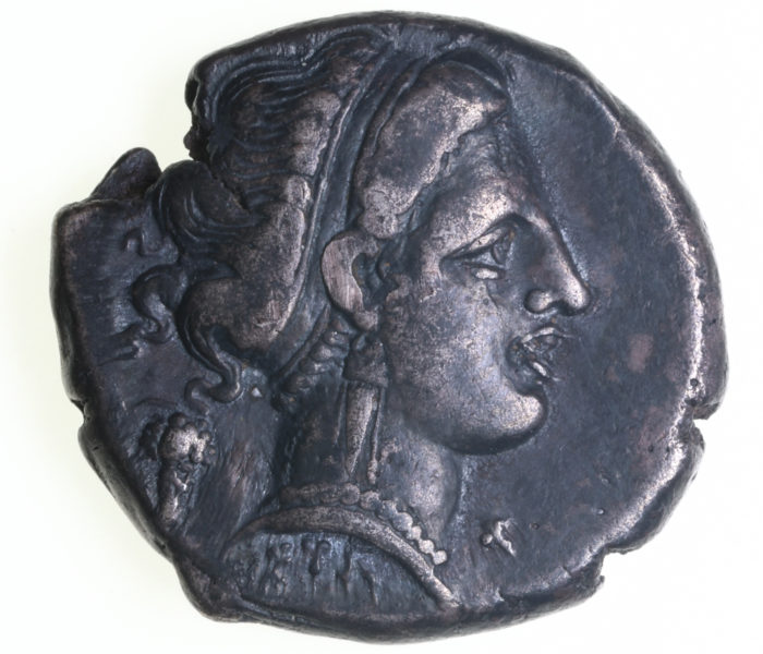 Campania Neopolis 320-330 BC Silver Didrachm