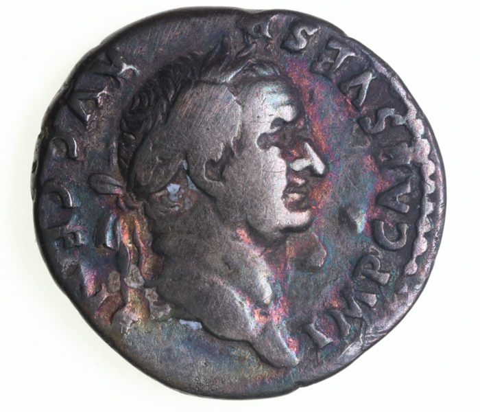 Vespasian AD 69-79 Silver Denarius Rome