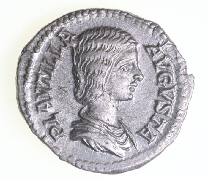 Plautilla wife of Caracalla AD 198-217 Silver Denarius Rome
