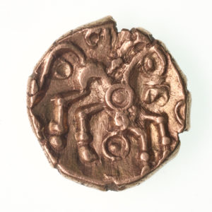 Catuvellauni Addedomaros 45-25 BC Gold Quarter Stater