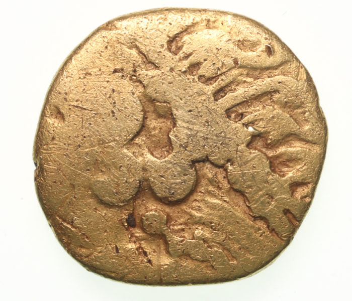 Gallic Belgic 3rd-1st Century BC Gold Quarter Stater