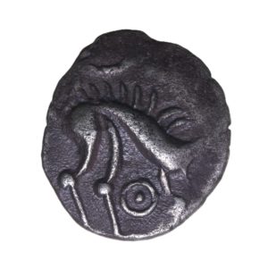 Iceni 50 BC - AD 43 Silver Half Unit Norfolk Ring Boar
