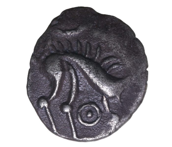 Iceni 50 BC - AD 43 Silver Half Unit Norfolk Ring Boar