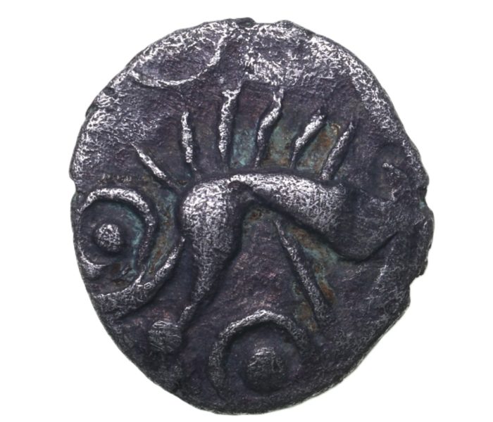 Iceni 50 BC - AD 43 Silver Half Unit Norfolk Ring Boar