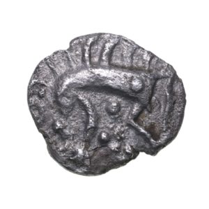 Iceni 50 BC - AD 43 Silver Half Unit Stickman Boar