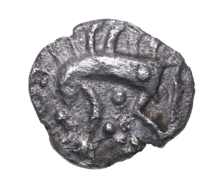 Iceni 50 BC - AD 43 Silver Half Unit Stickman Boar