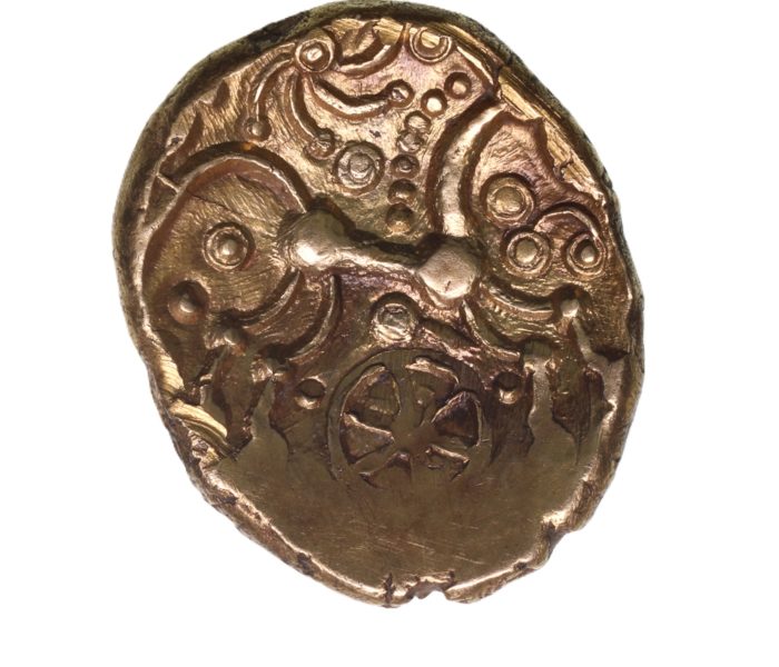 East Wilts 50-35 BC Gold Stater Savernake Wreaths *Extremely rare*