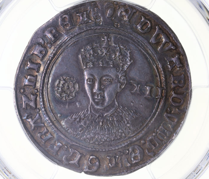 Edward VI AD 1547-1553 Silver Shilling **Graded AU58**