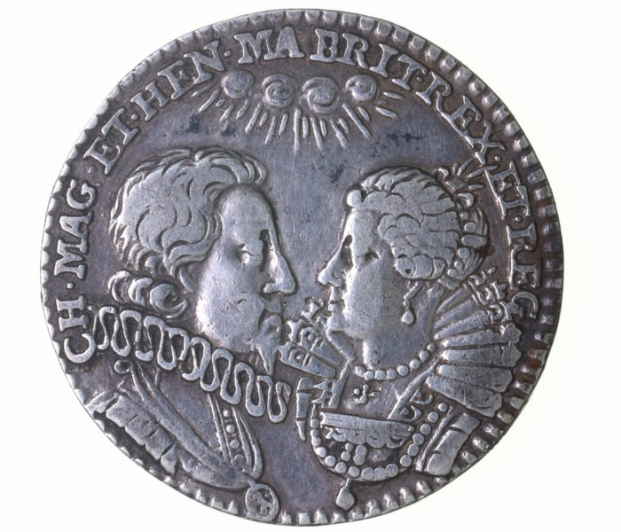 Charles I AD 1625-1649 Silver Wedding Medal