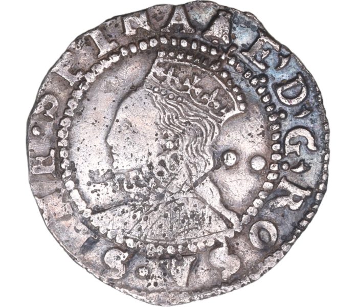 Elizabeth I AD 1558-1603 Silver Halfgroat 6th issue