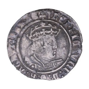 Henry VIII AD 1509-1547 Silver Groat  2nd coinage Laker bust D